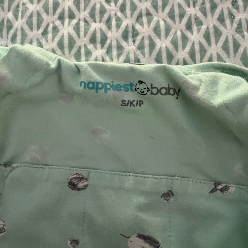 Happiest Baby Sleepea 5-Second Baby Swaddle Snoo Sack in Teal Planets Size Small